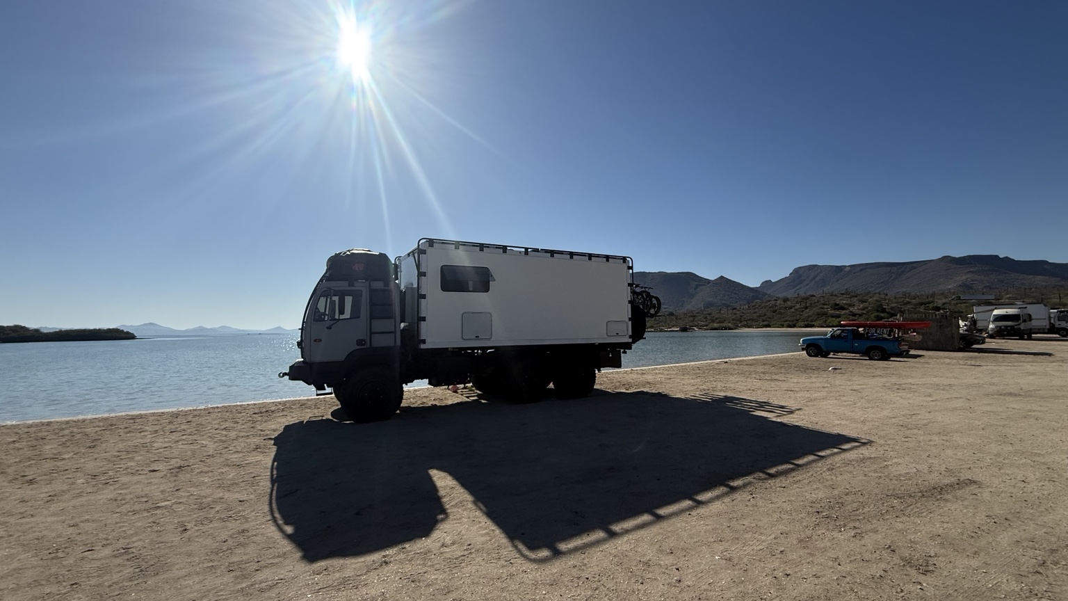 The GoFamExplore truck near the beach